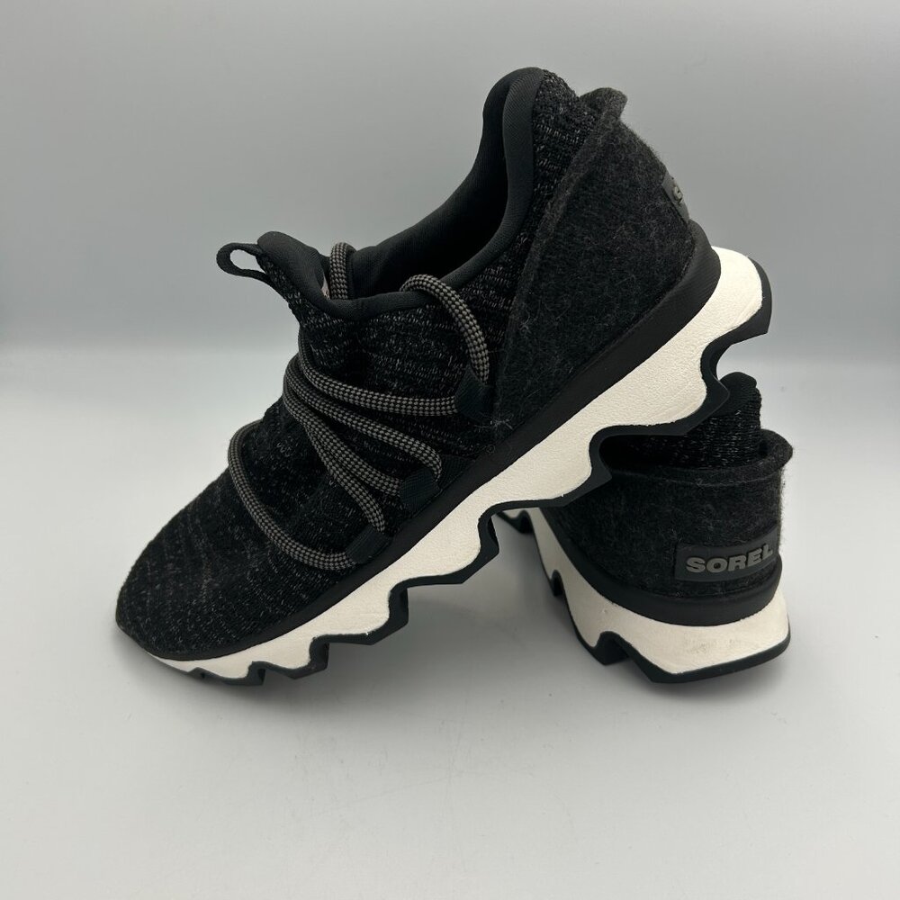 Sorel Kinetic Impact Lace Up Black Gray‎ Sneakers 5.5 Shoes